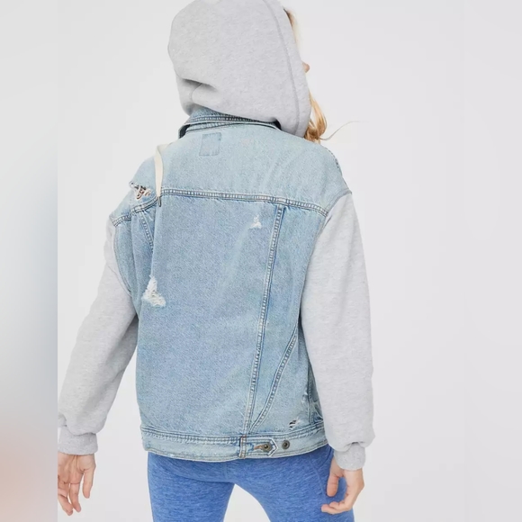 OFFLINE By Aerie Hooded Denim Jacket - Picture 4 of 6
